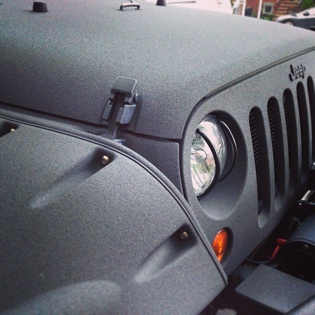 bed liner applied to a jeep image